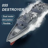 Mini 2.4G Remote-controlled Boat Electric Military Aviation Model High-speed Remote-controlled Destroyer Toy Boat 1