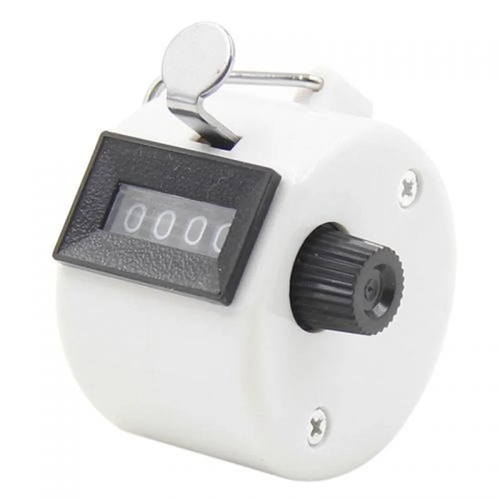 

4 Digit Number Counters Plastic Shell Hand Finger Display Manual Counting Tally Clicker Color Shell Timer Soccer Golf Counter
