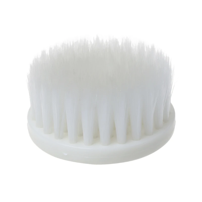 60mm White Nanowire + Plastic Soft Drill Powered Brush Head For Cleaning Car Carpet Bath Fabric New