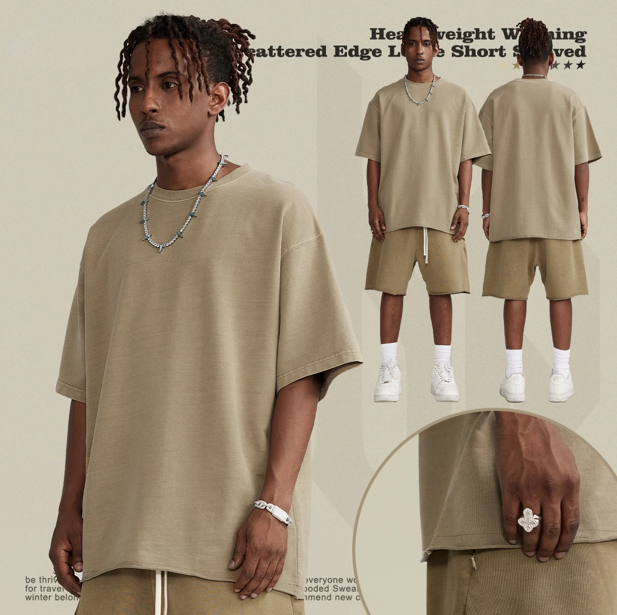 

Men's T-shirt Hip Hop Loose Punk High Street Short Sleeve Top Clothing Vintage Men Clothing Streetwear Mainland China