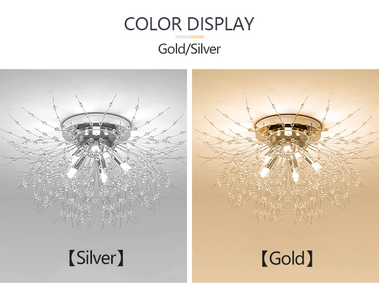 IRALAN Modern Light Luxury Crystal LED Ceiling Lamp Image 7