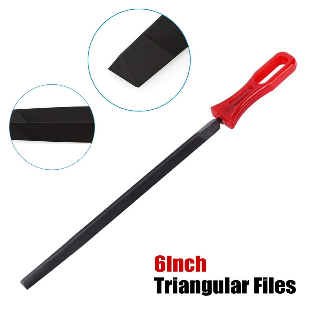 Description Picture 2 of itemSaw Accessories Triangular File Steel 230mm Triangle Used On Metal Wood Metal Grinding Electric Tools Accessories Versatile