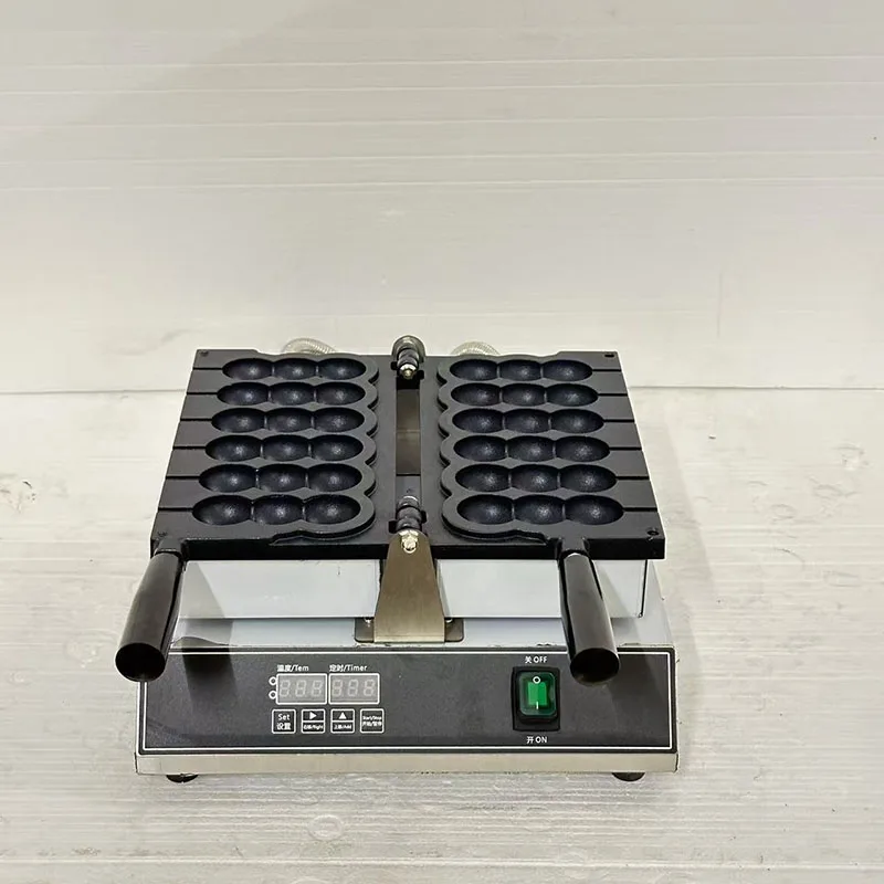 Electric Nonstick Skewer Waffle Baker Ball Shaped Egg Commercial Brochette Waffle Maker Gourd New 220V Waffle Making Machine 5