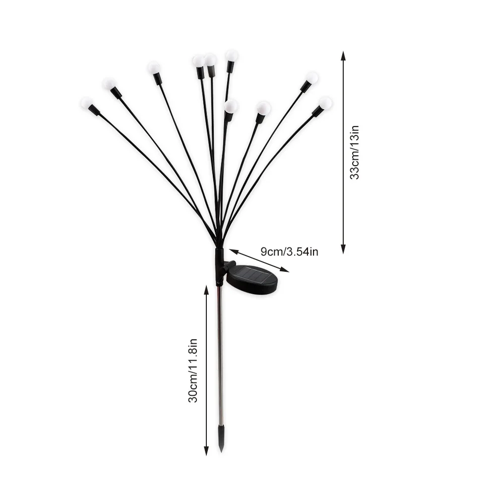8/10led lampa słoneczna zewnętrzna dekoracja ogrodowa światła ogrodowe fajerwerków świetlik lampy ogrodowe domek na wsi lampa wystrój balkonu