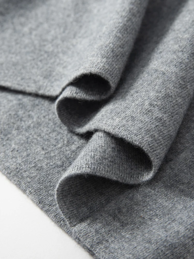 New Chic Women 100% Cashmere Mini Skirt Preppy Style Cashmere Knitted Skirt Autumn Winter Soft Warm Luxury Cashmere Dress 6