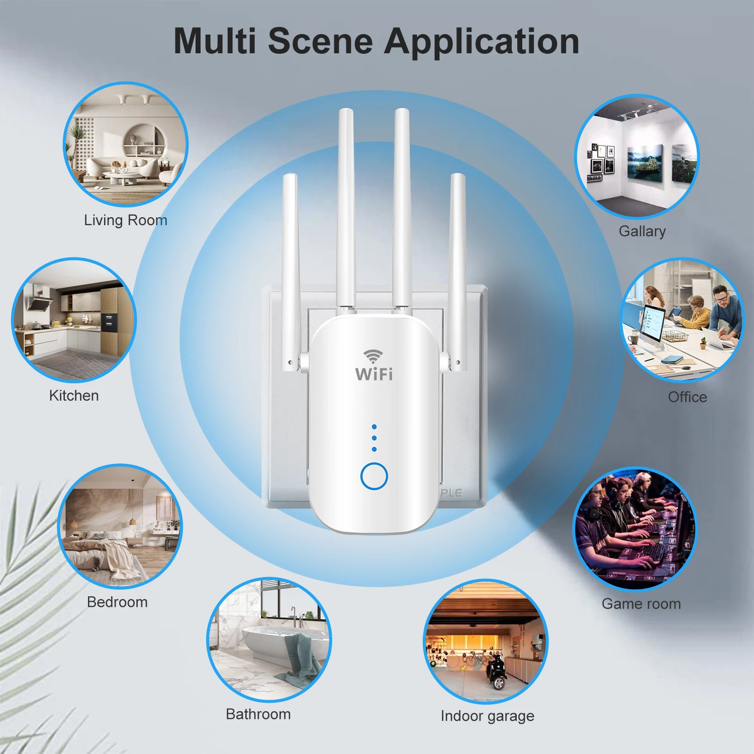 Ripetitore WiFi 1200Mbps Dual Band - 4 Antenne, Display LCD, Modalità Multiple - Foto 11