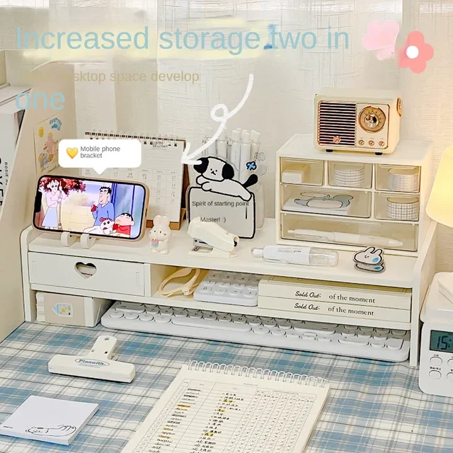 데스크탑 추가 상승 사무실 학생 책상 보관 랙