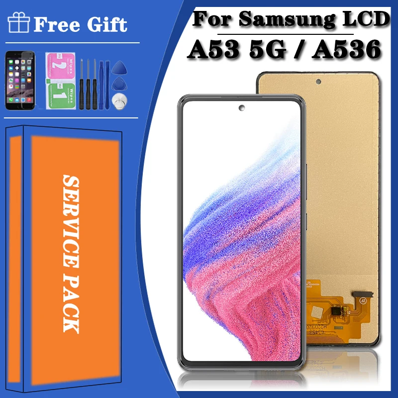 100 Tested A53 LCD Replacement For Samsung Galaxy A53 5G LCD Display