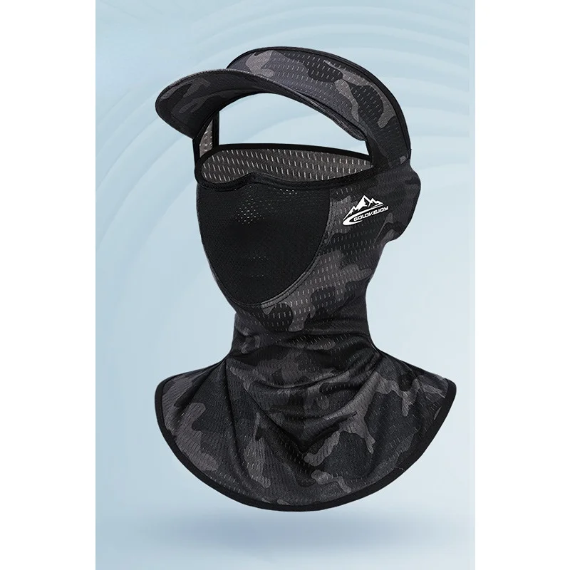 

Men's Ladies Balaclava With Summer Cool Motorcycle Ice Silk Full Face Mask Cycling Cap Sun Protection Fishing Hat