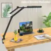 Led Desk Lamp with Clamp, Architect Desk Lamp for Home Office with Atmosphere Lighting, 24W Ultra Bright Auto Dimming Desk Light 4