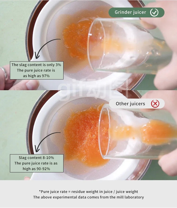 Resíduo Multifuncional Suco Separação Fruta Mini Espremedor De Fritura