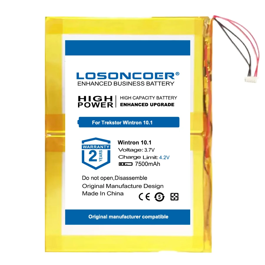 LOSONCOER 7500mAh Wintron 10.1 / LWN12 Battery For Trekstor Wintron 10.1 LWN12 Tablet PC Batteries