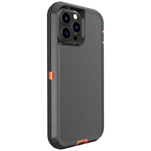 3-in-1 Heavy Duty Rugged Armor Shockproof Phone Case with PC+TPU Protection