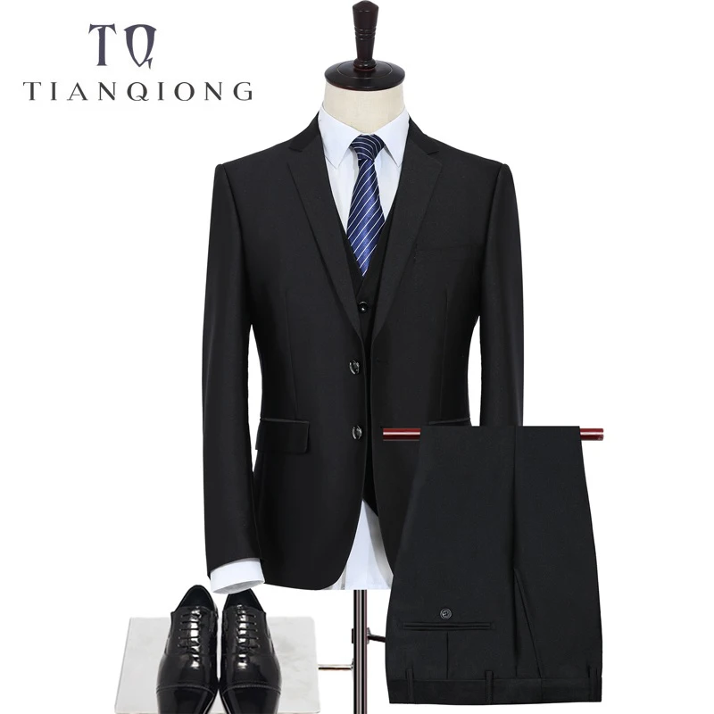 TIAN QIONG traje de sastre para hombre, Blazer de estilo Caballero Retro,  espiga negra, traje de sastre, trajes para hombre (chaqueta + Pantalones +  chaleco)|tailored suit|custom made men suitsmen style suit -