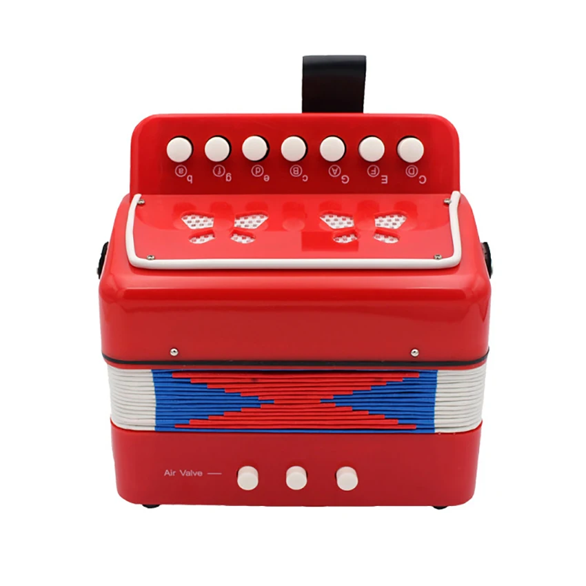 7 Keys Buttons Children'S Accordion Acordeon Musical Instrument