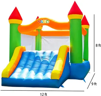Yard Inflatable Bounce House With Slide 12*9*8ft Bounce House For Kids 5-12 Bouncer With Blower For Outdoor Backyard/Indoor 5