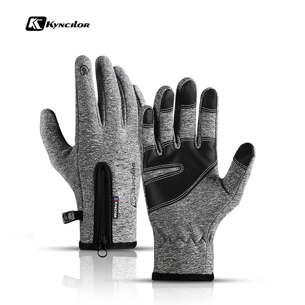 Cycling Gloves Touchscreen Full Finger Winter Gloves Waterproof Guantes Bike Skiing Motorcycle Riding Mountaineering Camping