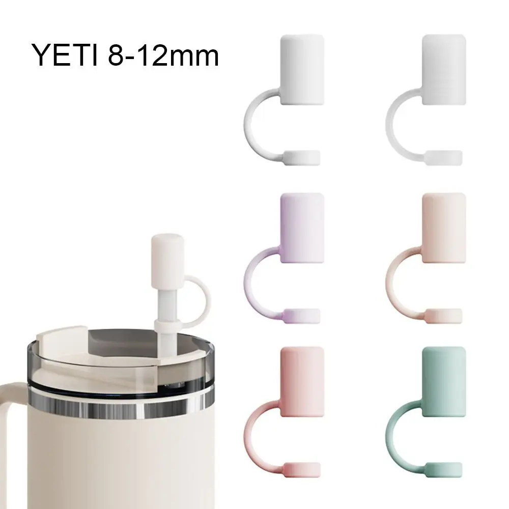 Splash Proof Silicone Straw Tips Cover Dust Proof Plugs Protector Leak-Proof Straw Cover Cap for Yeti/Stanley Cup 40oz/30oz