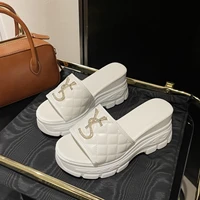 Women Sandals Summer Platform Letters Fashion Sandals Casual Comfortable Slipper Women Lightweight Non-slip Outside Slides Women - Image 5