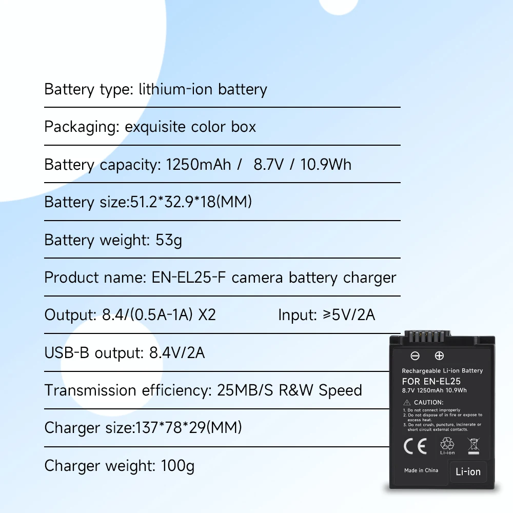 Bateria com Leitor de Cartão sd Caixa de Armazenamento de Bateria Carregador Lcd em para Nikon Z30 Z50 Zfc z 50 z fc - Image 4
