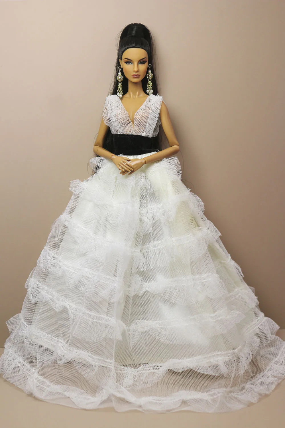 1 Set Doll Clothes 1:6 Scale Dress Gown Outfit for 11.5 Inch 30cm Doll Many Style for Choice Gifts for Girls Doll Accessories #8