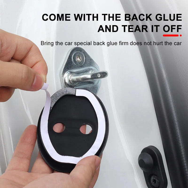 Car Door Lock Buckle Protector Cover - Anti-Rust and Buffer Protection
