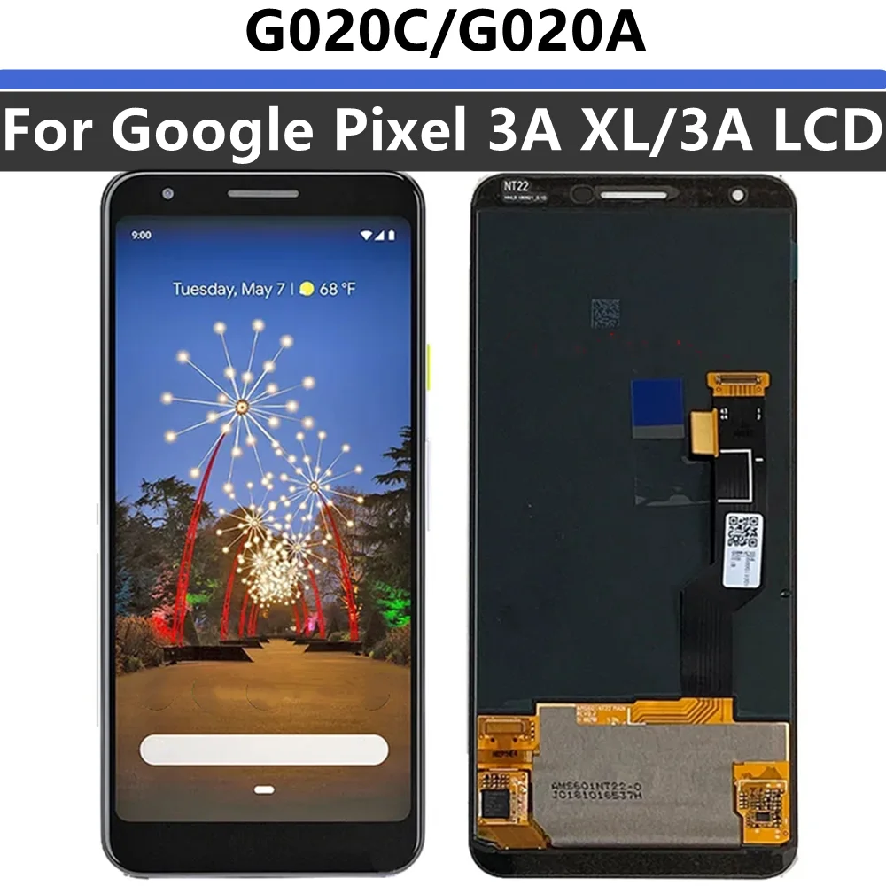 

100% тестированный ЖК-дисплей для Google Pixel 3A XL 3AXL G020C, ЖК-экран + сенсорная панель, дигитайзер для Google Pixel 3a G020A LCD G020F
