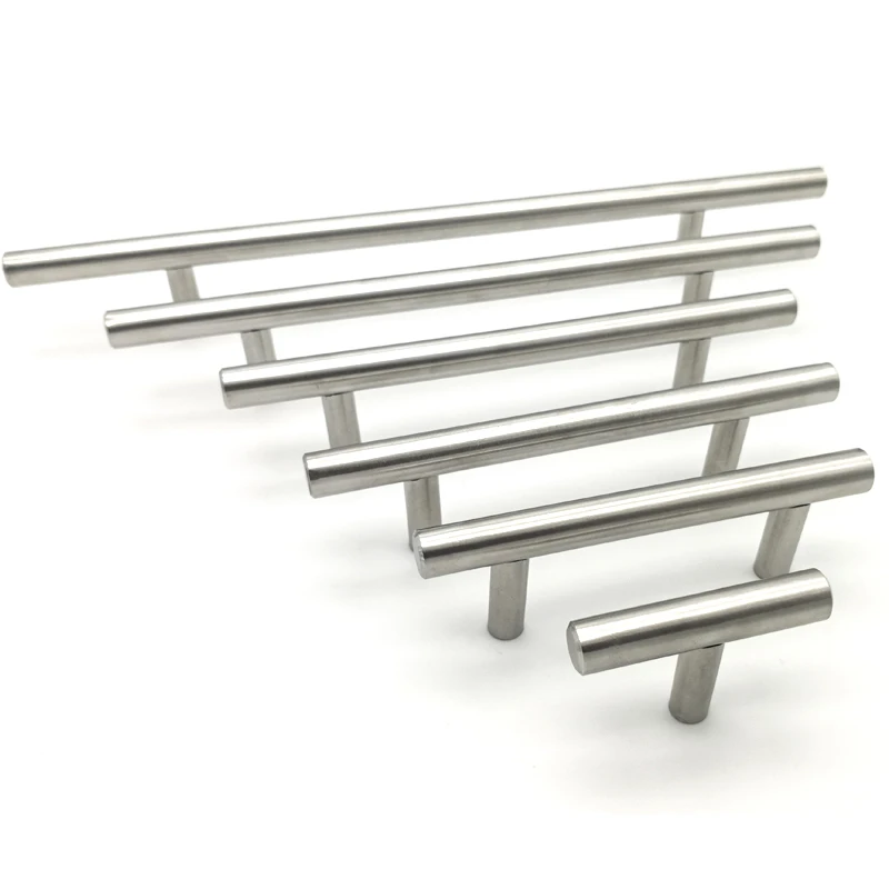 

10pcs Stainless steel cabinet door handle 10x160x250 wardrobe cabinet furniture drawer small handle wire drawing Silver