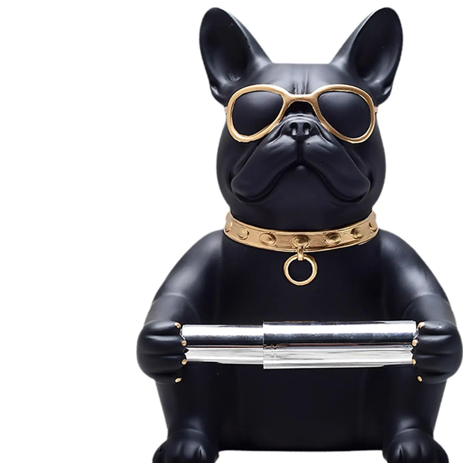 Toilet Paper Holder Decor Puppy Figurine Tissue Paper Roll Dispenser for Bathroom Storage Countertops Toilet Restaurant Home