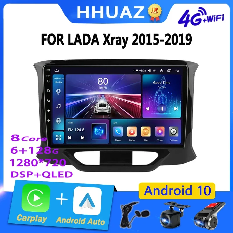 

Автомагнитола на Android, мультимедийный проигрыватель для LADA X Ray Xray 2015-2019, мультимедийный видеоплеер, навигация, головное устройство с GPS