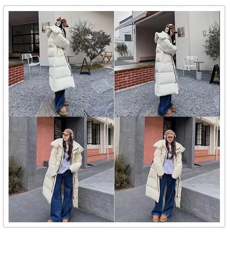 womens long puffer coat 