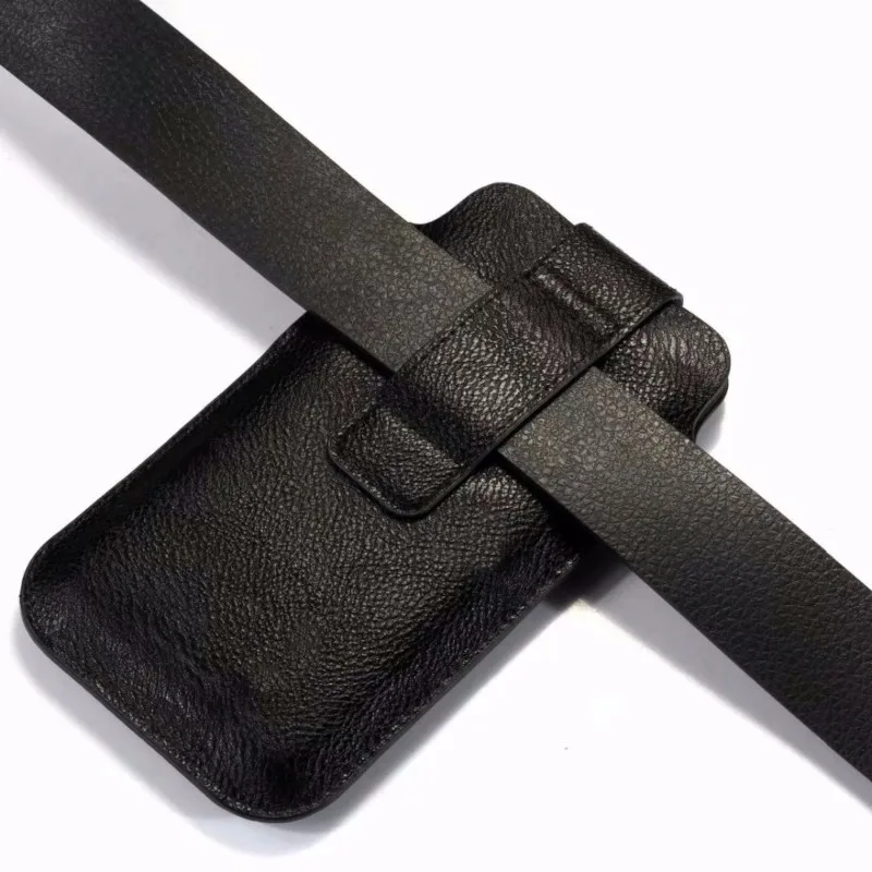 PU Leather Waist Belt Phone Pouch Case