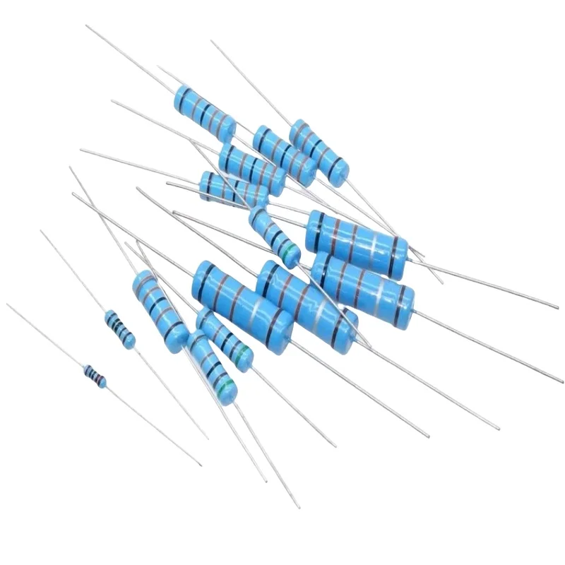 Metal film resistor 1% 1 2 10 22 47 100 330 ohm 47 22 10 1K 4.7K 6.8K 100K 330K 470K 2R 10R 22R 47R 100R 330R 1R ~ 1M 50PCS