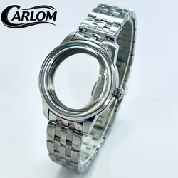 Elegant Cocktail Arch Watch Case - Silver Rose Gold Polishing - 33mm (Silver B)