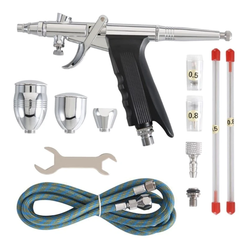 

Guns Single Action Feed Set 0.38 & 0.5mm Needles 1 & 4OZ Fluid Cup Multi-Purpose