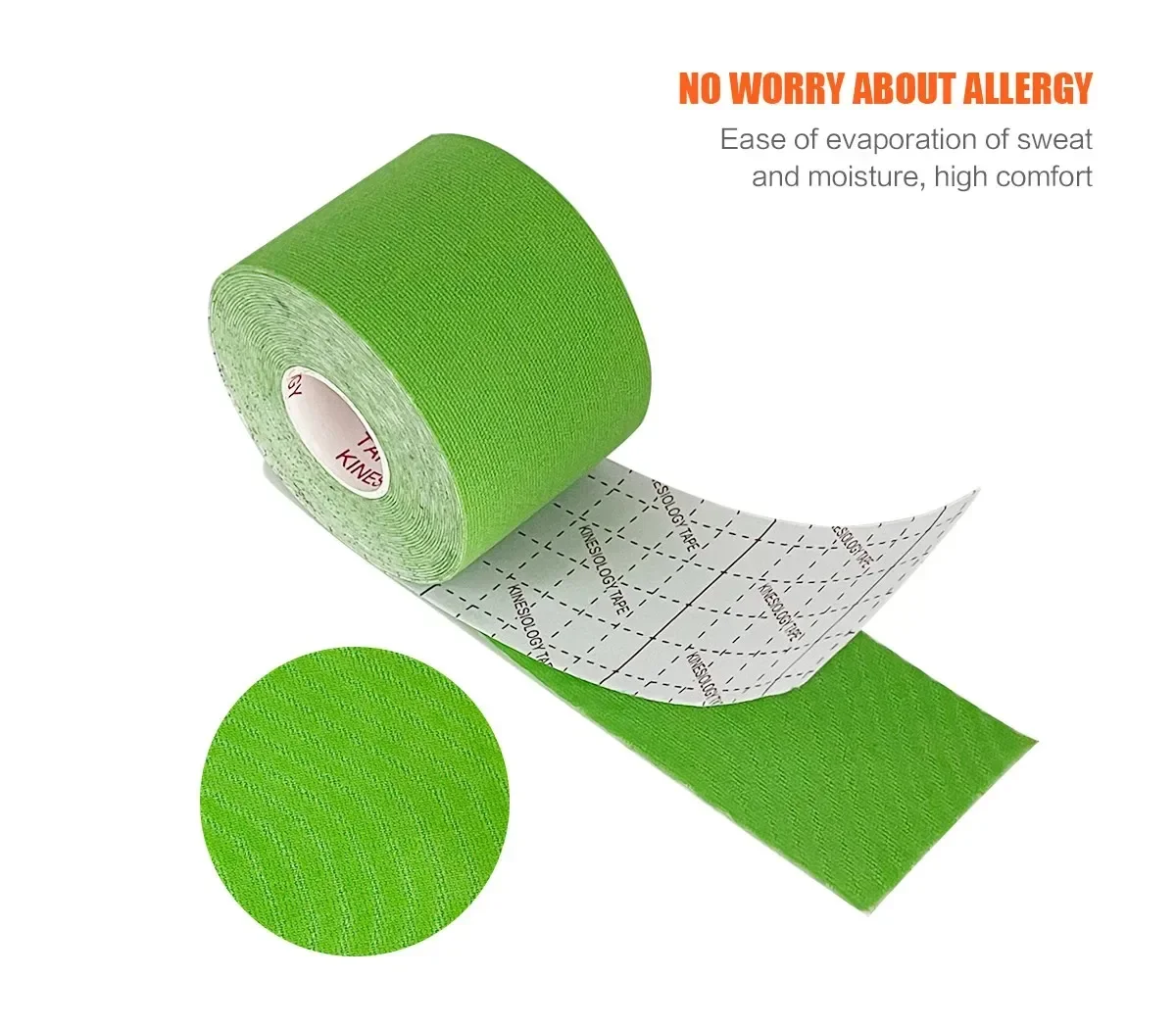 1/5PCS Sport Wasserdichte Kinesiologie Band Aufkleber Athletische Bandage Muscle Recovery Protector Umreifung Schmerzen Relief Tennis Gym – Detail 4