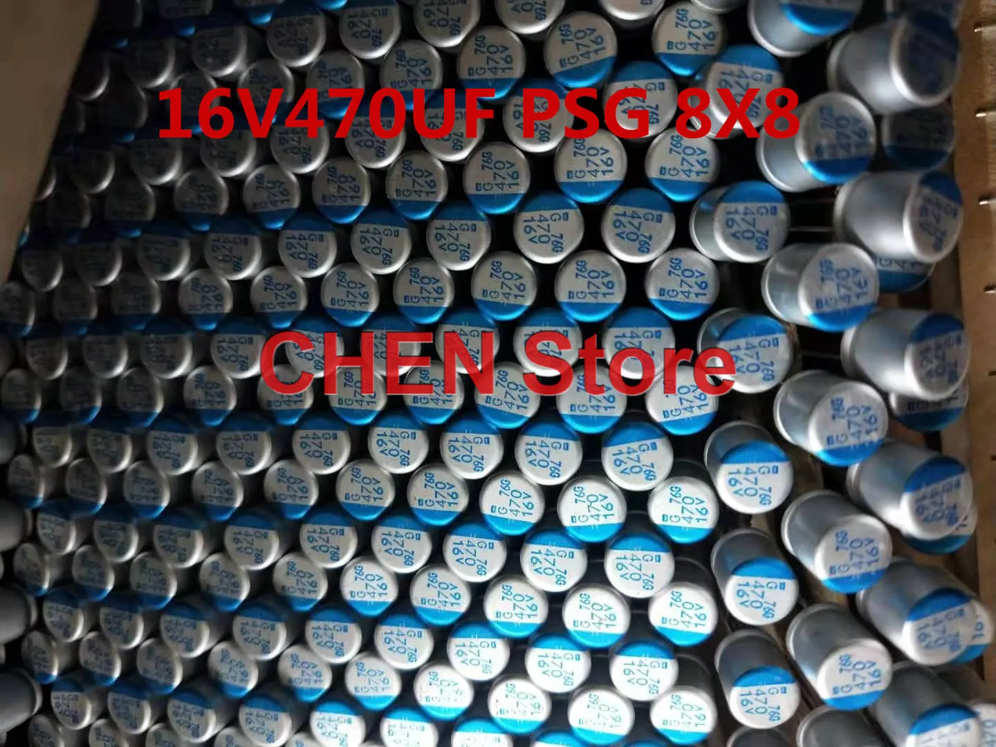 50PCS NIPPON PSG 16V470UF 8X8MM Motherboard Solid Polymer Capacitor psg 470UF 16V CHEMI-CON Aluminum shell electrolysis