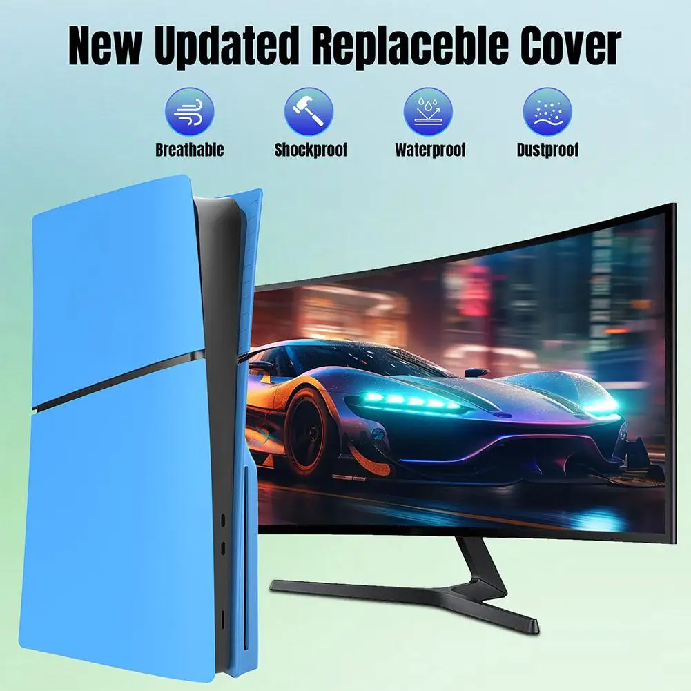 Per Ps5 Slim Shell Sostituzione Console Drive Version/Custodia Antigraffio Digitale Versione Cover Protettiva Impermeabile Dust-Pro J9I1