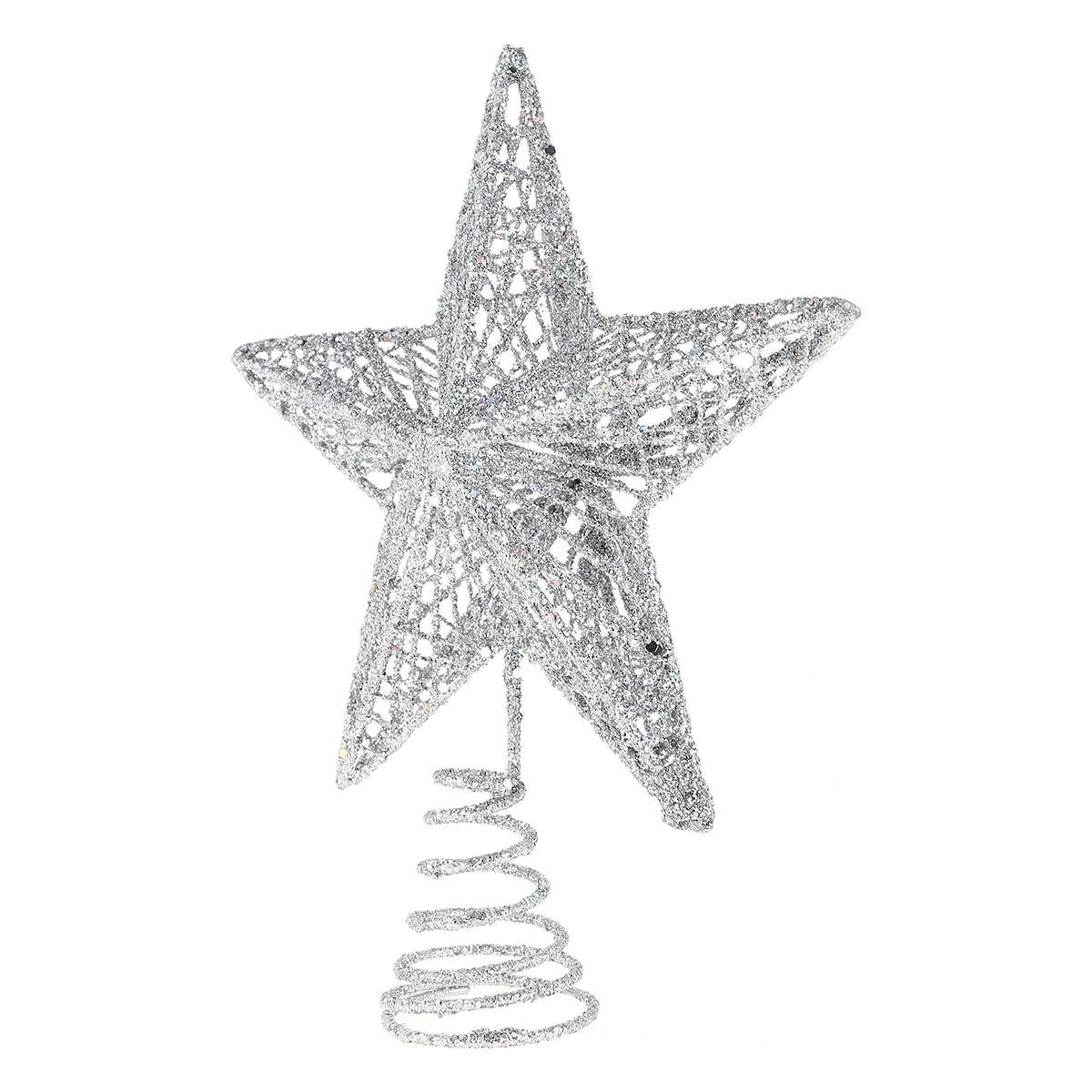 

Exquisite Iron Art Ornament Beautiful Tree Star for Christmas (Pink)
