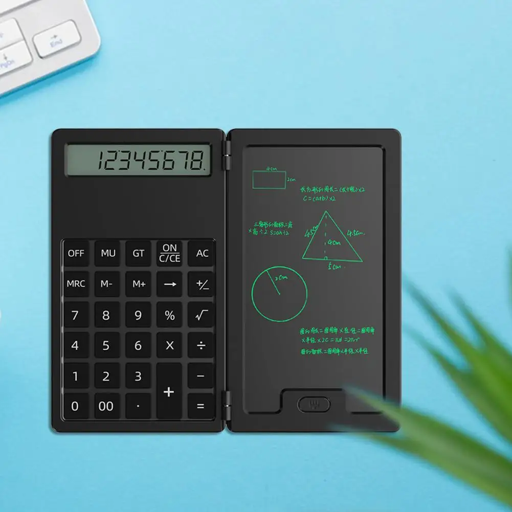 Description Picture 5 of itemCalculator Folding LCD Writing Board 12 Digits Clear Display Pocket-sized Scientific Calculator