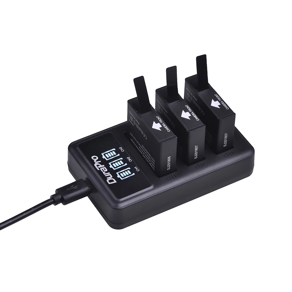 Action Camera Battery DuraPro 1200mAh SJ8 Battery + Charger