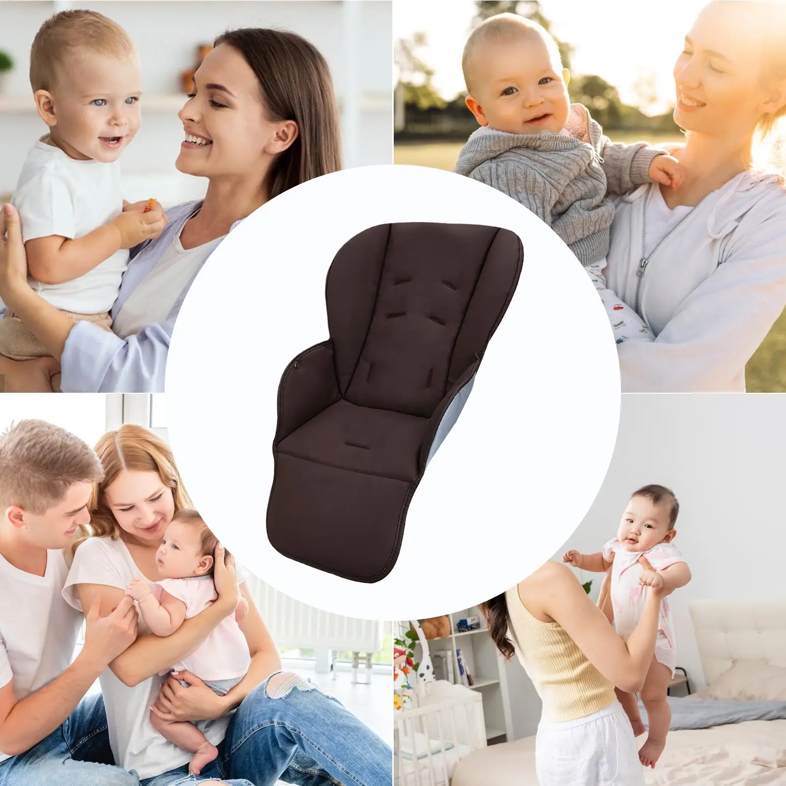 하이 체어 커버 어린이용 식탁 의자 패드 PU 가죽 쿠션 소년 소녀 아들 딸용 식탁 의자용