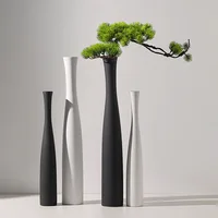 40cm Long Ceramic Flower Vase Nordic Modern Home Decoration Flower Plant Pot Accessories Dry Flower Vases for Living Room Decor 1