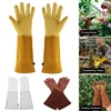 1 Pair Gardening Rose Pruning Gauntlet Heavy Duty Gloves Thorn Proof Long Sleeve Work Welding Garden Gloves 4