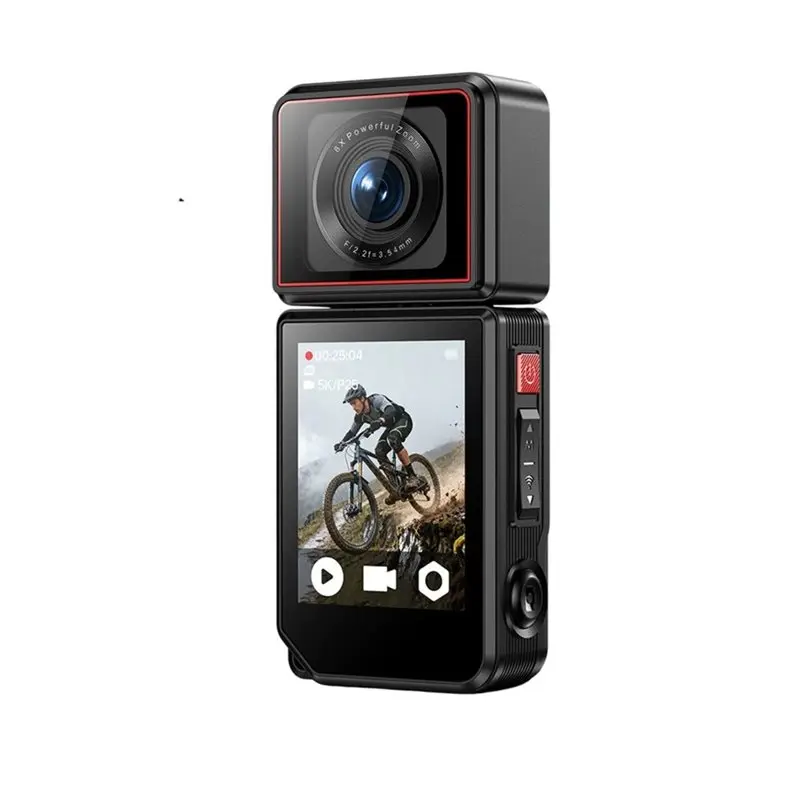 L93A-Vlog Sports Camera 5K Panoramic Video Recorder 2 Inch Touchscreen Outdoor Action Camera Web Cam Wifi