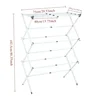 Drying Rack for Clothes Simple Retractable Drying Rack Three-layer Floor Balcony Drying Cooling Clothes Rack Metal Clothing Rack 6