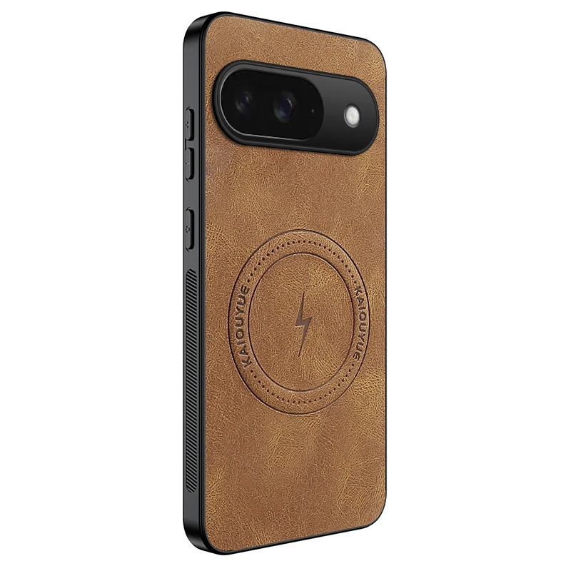 Vintage Business Phone Case Cover in Premium Sheepskin Leather with Magnetic Closure