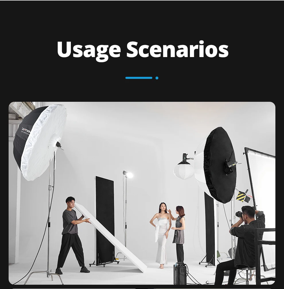 Description Picture 5 of itemAMBITFUL Heavy Duty C-Stand 150-330cm Adjustable Steel Light Stand Photographic Sturdy Tripod for Flash Strobe Flag Reflecto