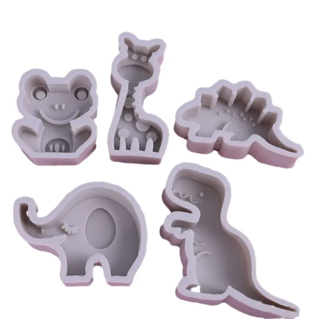 Stampini Silicone Animali 3D | 2 Pezzi Giraffa Ed Elefante | Per Sapone, Candele, Resina | Fai Da Te - Foto 4
