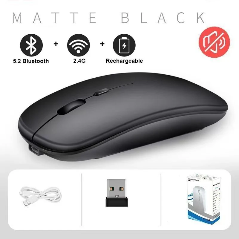 ตัวเลือกสินค้า คีย์บอร์ดเมาส์ไร้สาย 2.4G บลูทูธ 5.0 สำหรับแล็ปท็อปและคอมพิวเตอร์